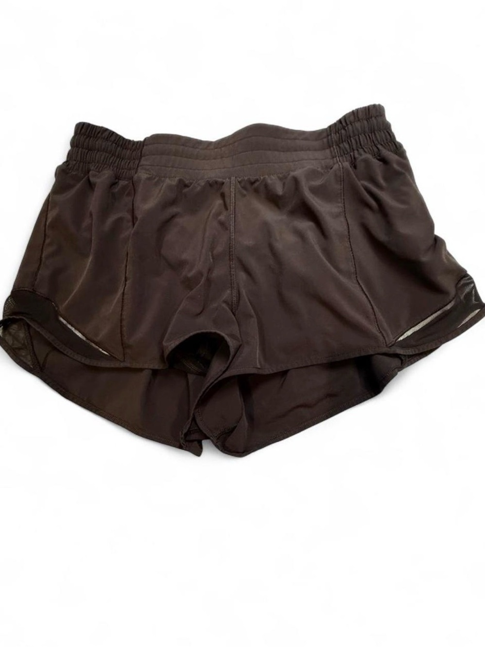Women’s Lululemon Dark Brown Hotty Hot High Rise 4"Running Shorts Size 10